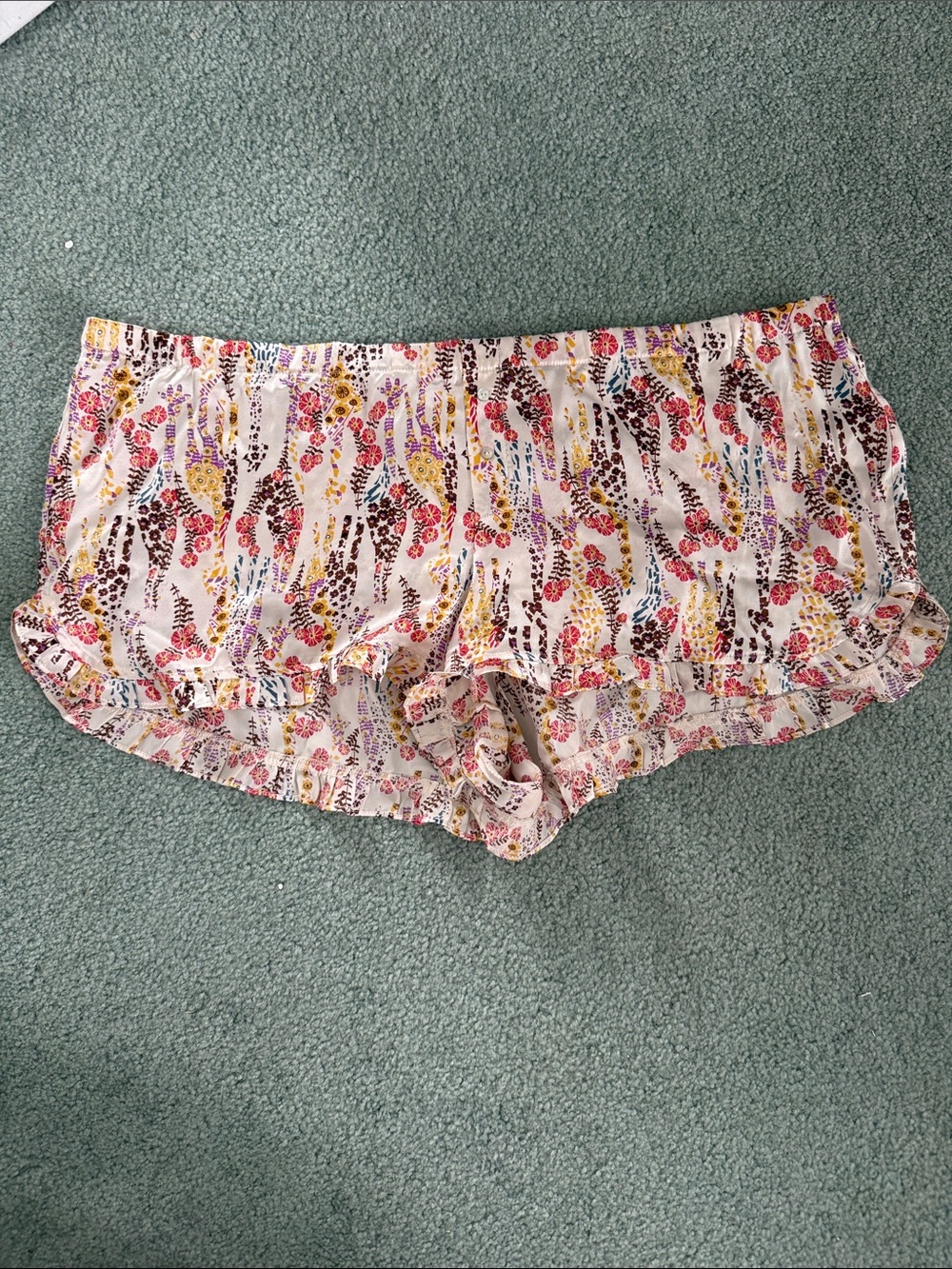Victoria's Secret Multicolor Floral Print Sleep Shorts - Pink, Yellow, Purple